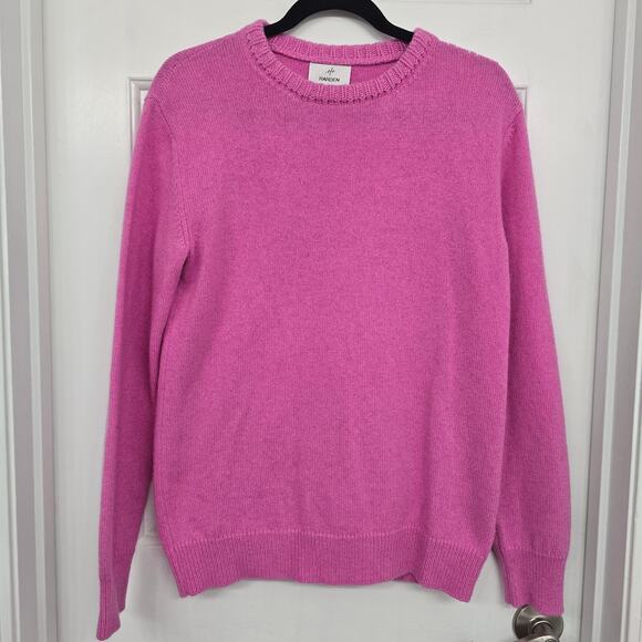 Harden 100% Cashmere Sweater S Pink US Made Luxury Soft Knit Crew Neck Designer - Picture 2 of 11